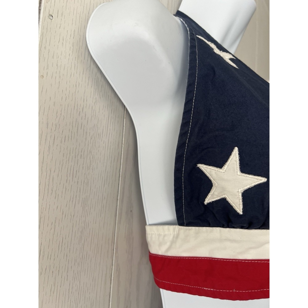 Rare 1990's Tommy Hilfiger USA Flag Halter Top Skirt Set Large & 6 Vintage Stars - Picture 4 of 16